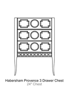 Habersham Provence 3 Drawer Chest