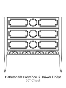 Habersham Provence 3 Drawer Chest