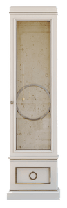 Habersham Astoria Curio with either glass or antique mirror door panel | 03-2333, 03-2333-M | ROLLADA